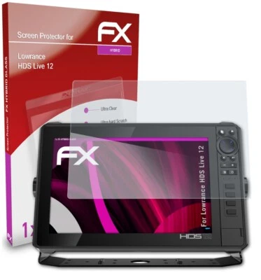 atFoliX Glasfolie für Lowrance HDS Live 12 Panzerfolie 9H Schutzpanzer
