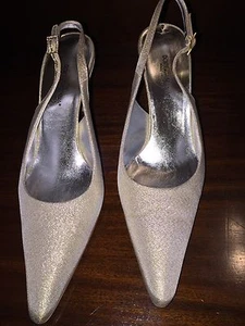 Dolce & Gabbana gold schimmernde Slingback-Heels Größe 8,5 inklusive Staubbeutel & Karton - Bild 1 von 11