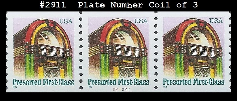USA5 #2911 MNH PNC3 Pl #222222 Juke Box (BEP) - Image 1 of 1