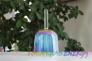 Mango de cuenco de canto de cristal 7,5"" G sonido chakra garganta rayos cósmicos chapado - Imagen 1 de 12