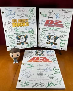 The Mighty Ducks Trilogy Scripts Signed- Autograph Reprints- Hockey - Picture 1 of 11