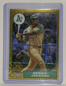 2022 Topps Silver Pack Gold Mojo Reggie Jackson Athletics off center - Picture 1 of 2