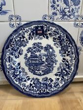Royal Wessex ENGLAND Churchill Tonquin Blue Delft Design Dinner Plates 10 Inch