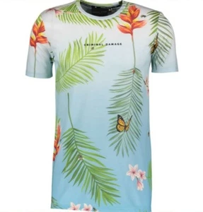 CRIMINAL DAMAGE Herren MED T-Shirt Mehrfarbig Größe: Large - Bild 1 von 8