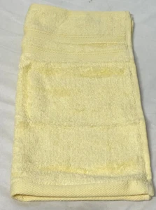 Wamsutta Collection Micro Cotton luxury Washcloth in Lemon Yellow 13" x 13" - Picture 1 of 4
