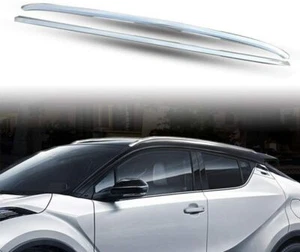 2Pcs Fit for CHR C-HR 2017-2023 Aluminum Roof Rail Rack Side Rail Bar Silver - Picture 1 of 9
