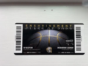 Enshrinement 2023 Hard Ticket Basketball Hall Of Fame Wade Nowitzki Gasol - Picture 1 of 2