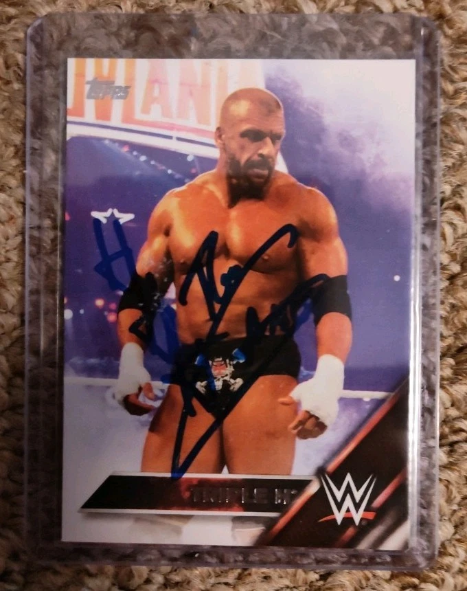 2016 Topps WWE Triple H In Person Autograph #149 Auto - Image 1 of 2
