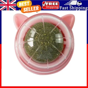 Bola giratoria de hierba gatera natural bolas para lamer gatos bocadillos molares de hierba gatera (rosa) - Imagen 1 de 3