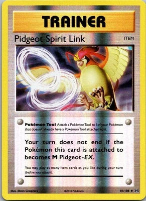 Pidgeot Spirit Link Uncommon XY - Evolutions 81/108 NM - Image 1 of 2