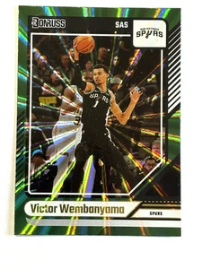 2024-25 Panini Hoops Victor Wembanyama Green Laser #6 - Picture 1 of 2