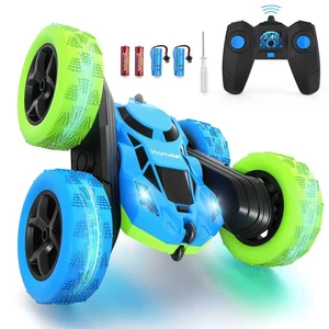 Hamdol Remote Control Car for Kids, 360° Rotating Double-Sided RC Car with LE... - Picture 1 of 6