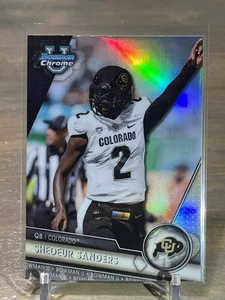 Refractor de variación de imagen Shedeur Sanders cromado Bowman University SP #88 2023 - Imagen 1 de 2