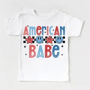 American Babe July 4th Shirt - Independence Day Tee - Picture 1 of 4