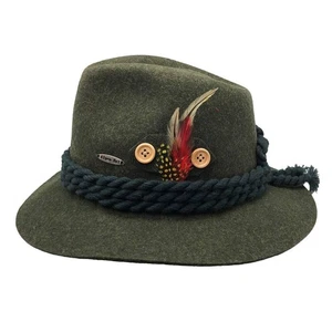 German Hat | 100% Wool Hats for Men & Women - Bavarian Tirol Alps Wool Hat wi... - Picture 1 of 9
