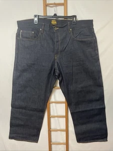 Brave Star Straight Jeans 42 x 28 Herren Dark Wash Denim Made In USA A Cone Denim - Bild 1 von 8