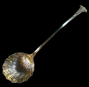 STUNNING, RARE LARGE EARLY Geo.III HESTER BATEMAN ONSLOW PATTERN LADLE - 1772 - Picture 1 of 8