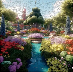 200pcs Wooden Jigsaw Puzzle for Adults & Kids, Unique Shape Gift - Picture 1 of 7