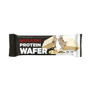 Musashi Protein Wafer Bar White Chocolate 40g Muscle Recovery High Protein - Picture 1 of 2