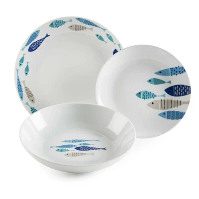 Servizio Piatti tavola 18 Pezzi In Porcellana NORTH SEA 18 Pezzi  63409 - Immagine 1 di 2