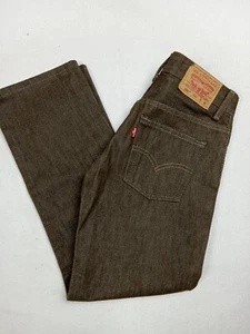 Levi’s 505 Regular 26x26, 12 Regular Kids Brown Denim NWT - Picture 1 of 10