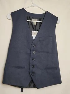 Kenneth Cole Reaction Men's Indigo Palmer Striped Suit Vest -Sz S - NWT Orig $45 - Picture 1 of 4