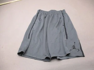 Jordan Size M Boys Gray Stretch Waist Drawstring Athletic Running Shorts 108 - Picture 1 of 9