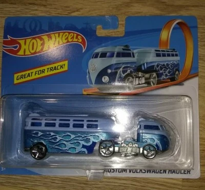 Hot Wheels escala 1:64 Track Stars - Vehículo Volkswagen Hauler personalizado OH5SP CGJ45 Foto 1 de 4