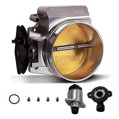 102mm Throttle Body for GM Gen LS LS1 LS2 LS3 LS6 LS7 LSX BILLET+ TPS IAC 4 bolt - Image 1 of 4