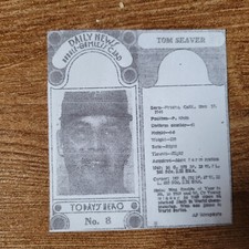 1970 Dayton Daily News TOM SEAVER N.Y. Mets Bubblegumless Card-Photo Copy-REPRO!