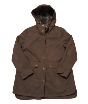 PENDLETON BROWN CANVAS & PLAID WOOL LINED PARKA JACKET/COAT M ReTrO VinTagE  - Image 1 of 4