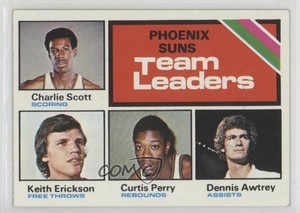 1975 Topps Team Leaders Charlie Scott Keith Erickson Curtis Perry Dennis Awtrey