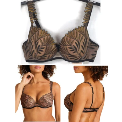 Sujetador push up Aubade Sensory Illusion hojas doradas talla 34DD E RCN08 nuevo Foto 1 de 3
