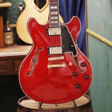 D'Angelico Electric Guitar Excel DC Trans Cherry with Case Semi Hollow 522868 for sale