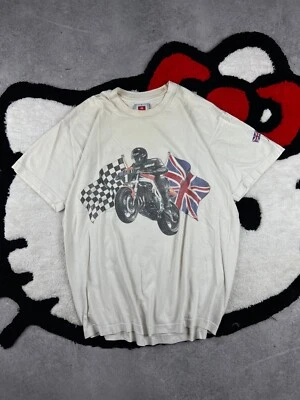 Camiseta para hombre Triumph Motorcycle Mobil Racing vintage años 90 talla L Foto 1 de 4
