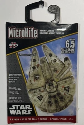 Star Wars Millennium Falcon MINI Mylar Kite 6.5" MicroKite Foto 1 de 2