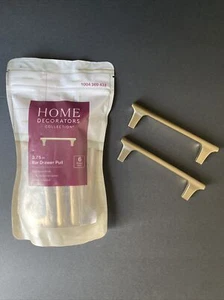 (33 Pack) Home Decorators Collection- 3.75" Bar Drawer Pull - Satin Brass Finish - Picture 1 of 5