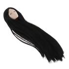 1:6 Female Doll Head Sculpt Black Hair for BJD Parts Kids