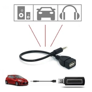cavo cavetto aux usb auto audio jack 3.5 maschio 2.0 adattatore MP3 convertitore - Foto 1 di 5