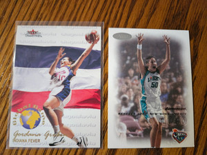 Rebecca Lobo -2000 Skybox Dominion No.11 +Gordana Grubin 2001 Fleer Global Game