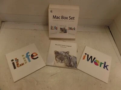 Apple Mac Box Set Includes Mac OS X Snow Leopard iLife 09 iWork 09 MC209Z/A  - Image 1 of 4