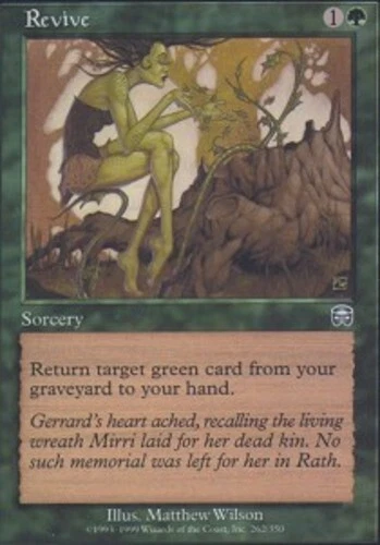 Revive ~ Moderately Played Mercadian Masques MTG Magic UltimateMTG Green Card - Image 1 of 1
