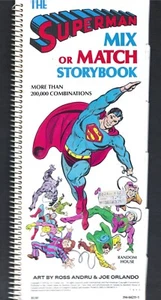 1979 SUPERMAN Mix or Match STORYBOOK Random House Spiral DC Comics Book * EX - Picture 1 of 10
