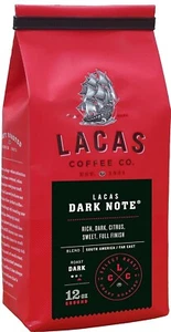 Lacas Dark Note, café molido medio fino, bolsa de 12 oz - Imagen 1 de 5