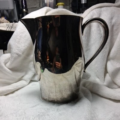 Винтажный посеребренный кувшин для воды WM ROGERS PAUL REVERE РЕПРОДУКЦИЯ 7,5 дюйма глубина - Изображение 1 из 3