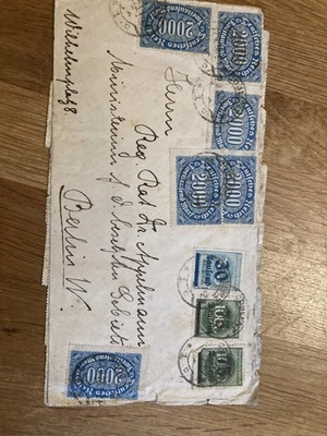 Germany superb front and back franked cover to Berlin 1923 - Image 1 of 4