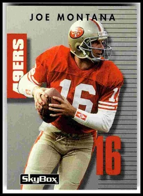 SkyBox Prime Time #016 1992 Joe Montana Foto 1 de 2