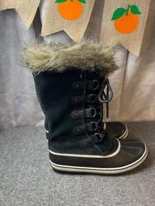 Botas de Nieve SOREL Joan of Artic Altas Impermeables Aisladas Negras Mujer Talla 9 - Imagen 1 de 9