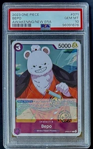 PSA 10 One Piece OP05-071 R Bepo - English - Awakening of the New Era - Picture 1 of 2