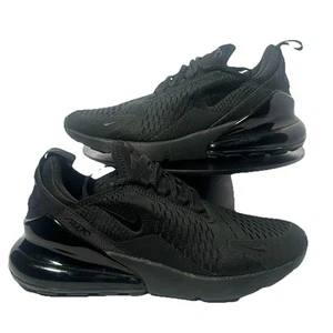 Nike Women's Sneakers Air Max 270 Triple Black Size 9.5 US AH6789-006F258 - Picture 1 of 8